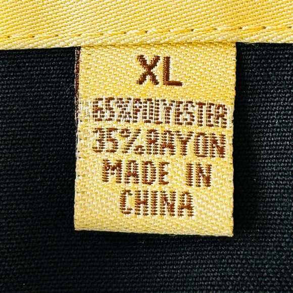 Larry Mahan Cowboy Collection Western Pearl Snap Shirt Size XL Black Embroidered - Picture 13 of 13